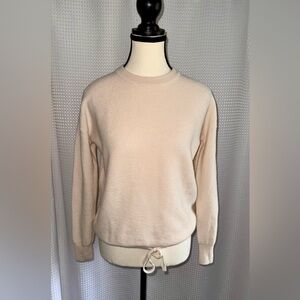 Women’s NICOLE MILLER New York‎ beige merino wool knit sweater size small